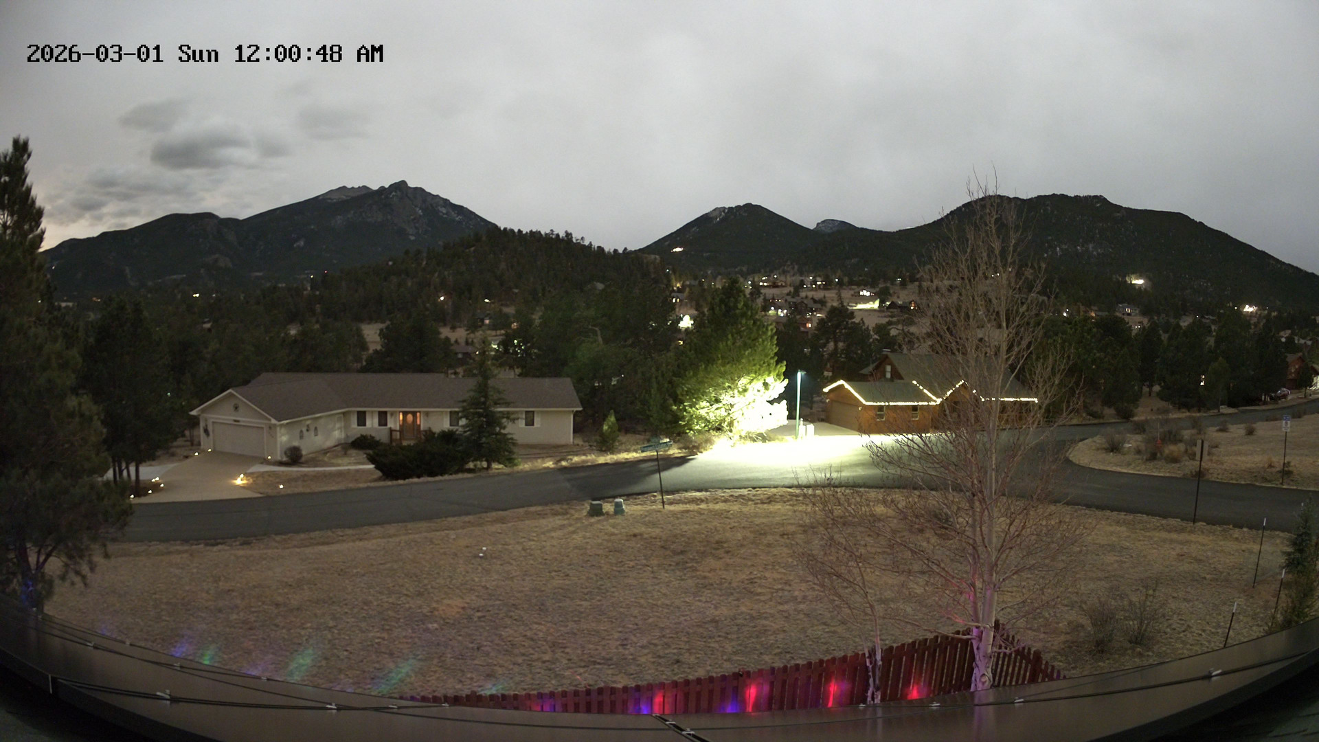 time-lapse frame, Estes Cam webcam