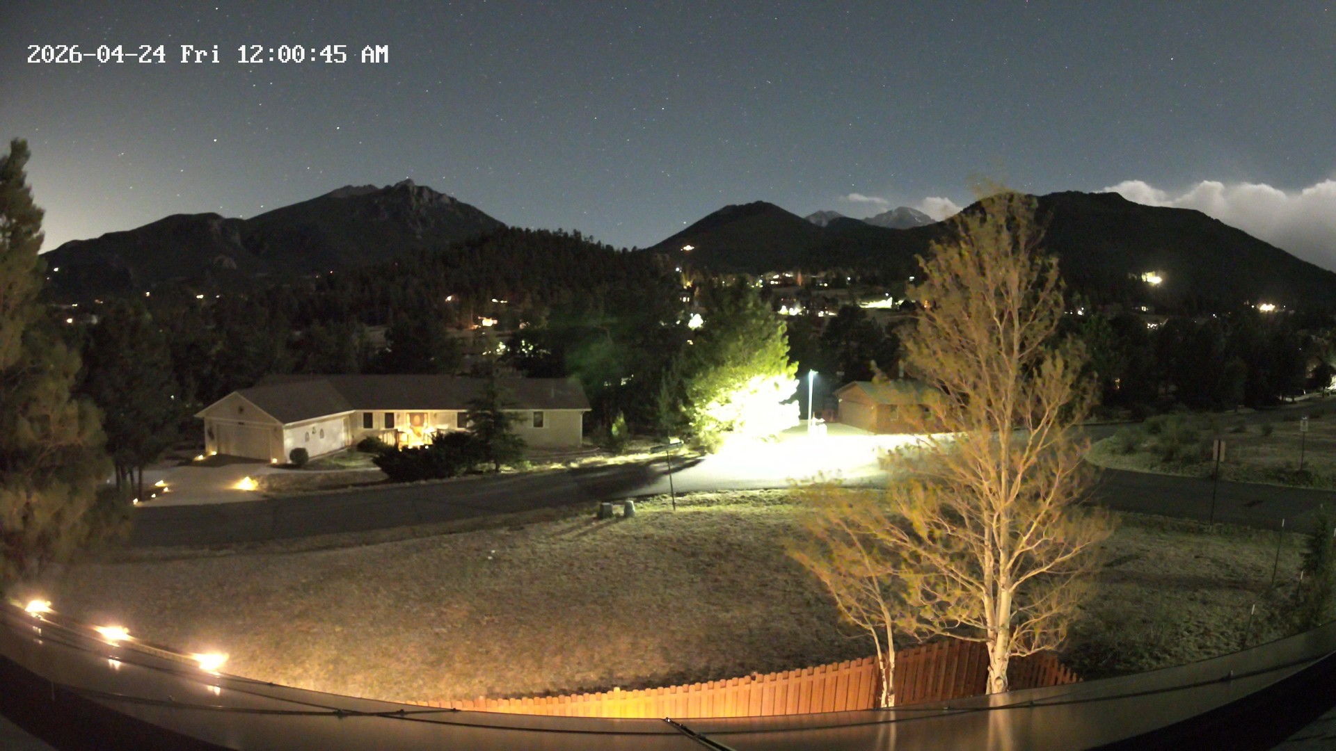 time-lapse frame, Estes Cam webcam