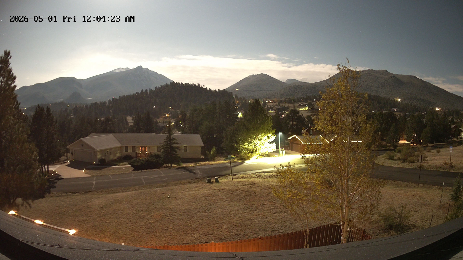 time-lapse frame, Estes Cam webcam