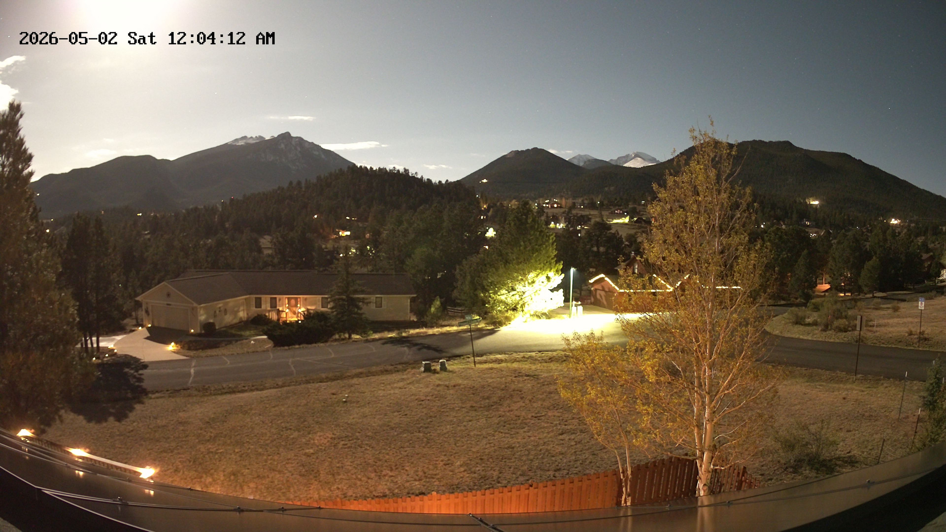 time-lapse frame, Estes Cam webcam