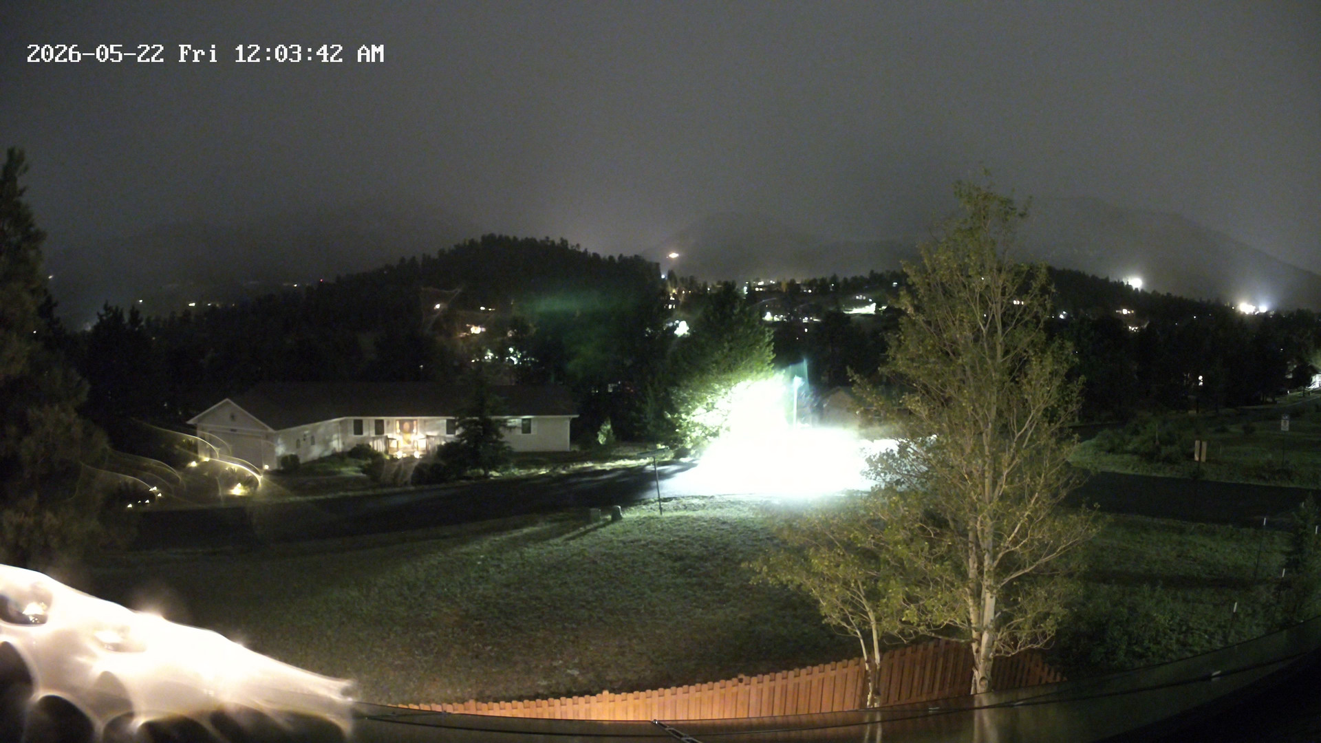 time-lapse frame, Estes Cam webcam