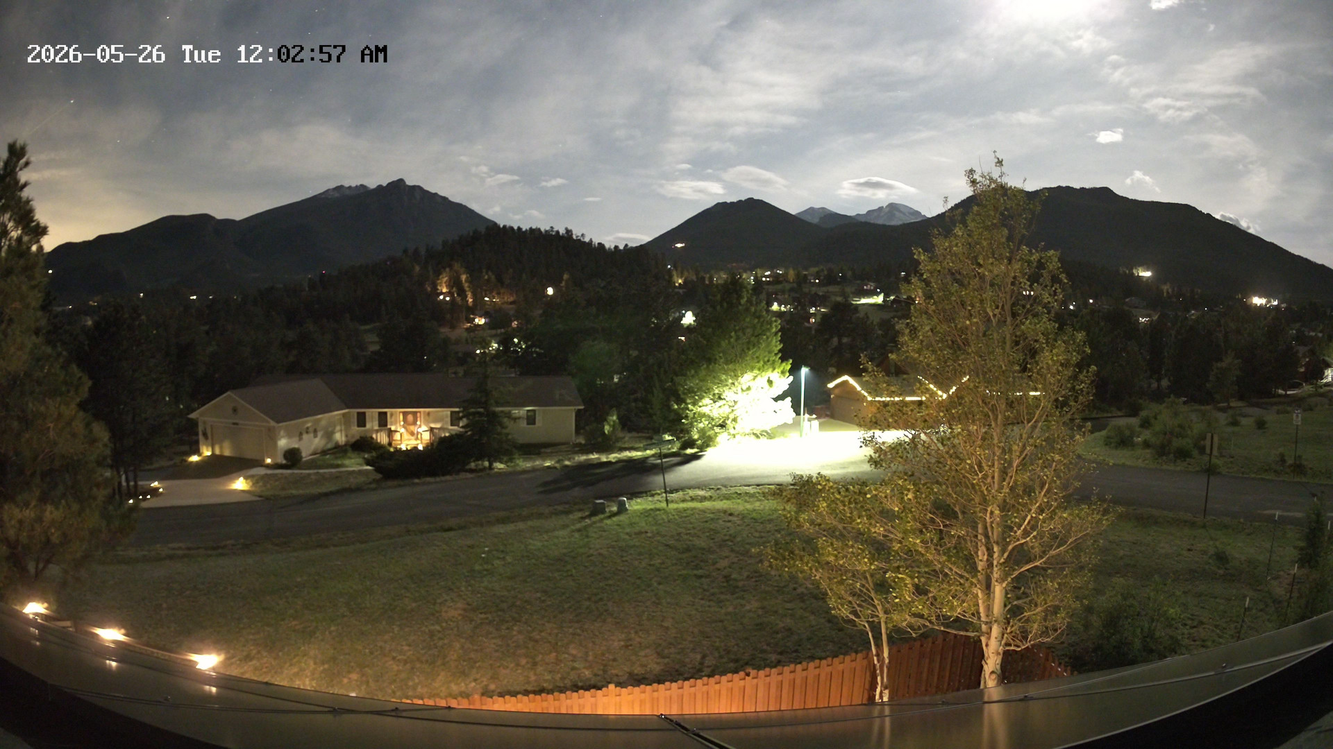 time-lapse frame, Estes Cam webcam