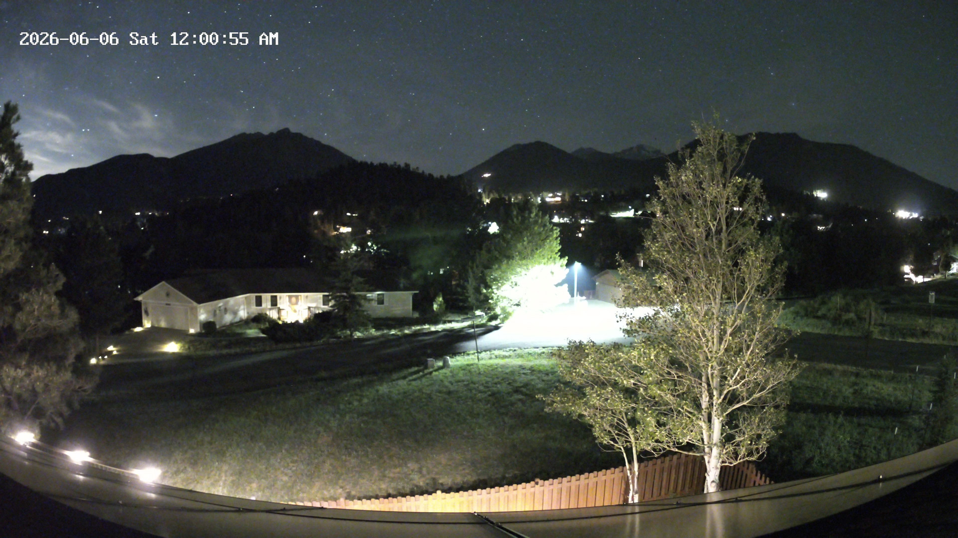 time-lapse frame, Estes Cam webcam
