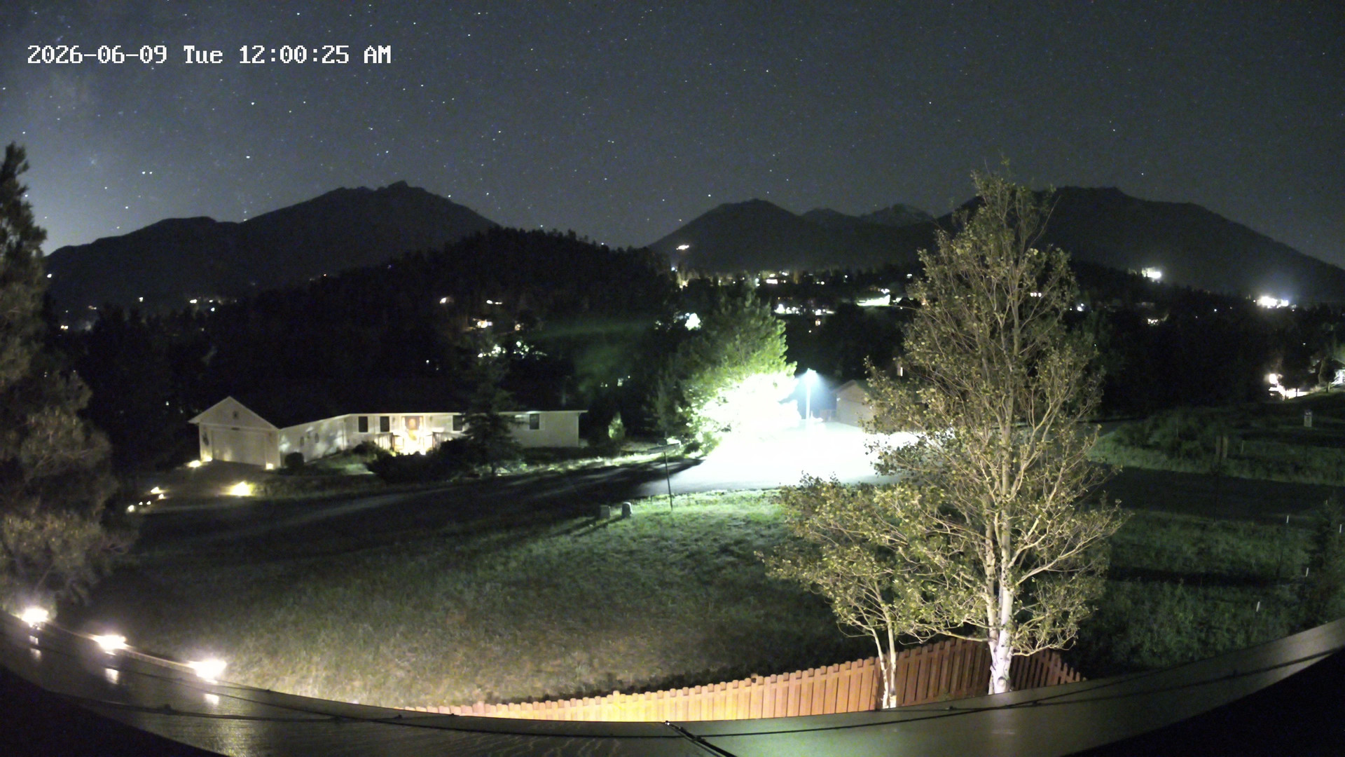 time-lapse frame, Estes Cam webcam