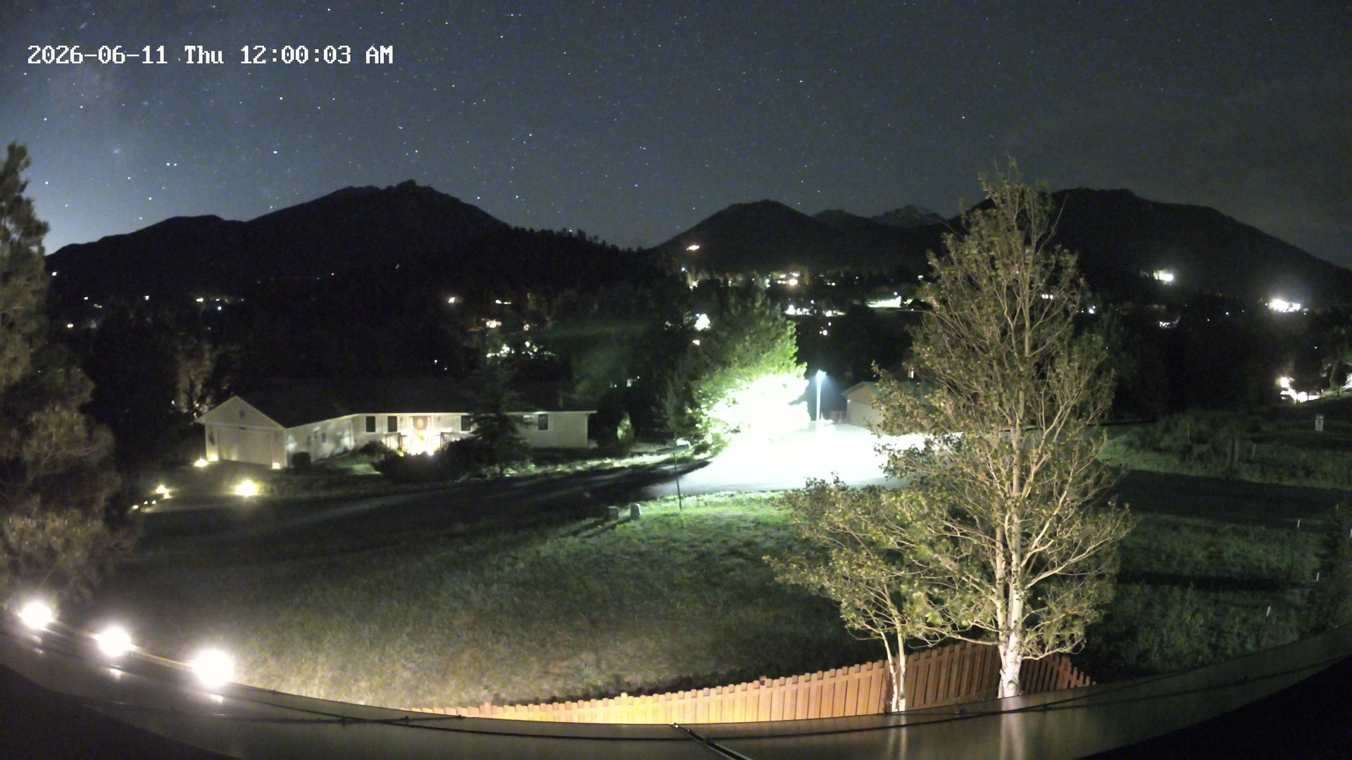 time-lapse frame, Estes Cam webcam