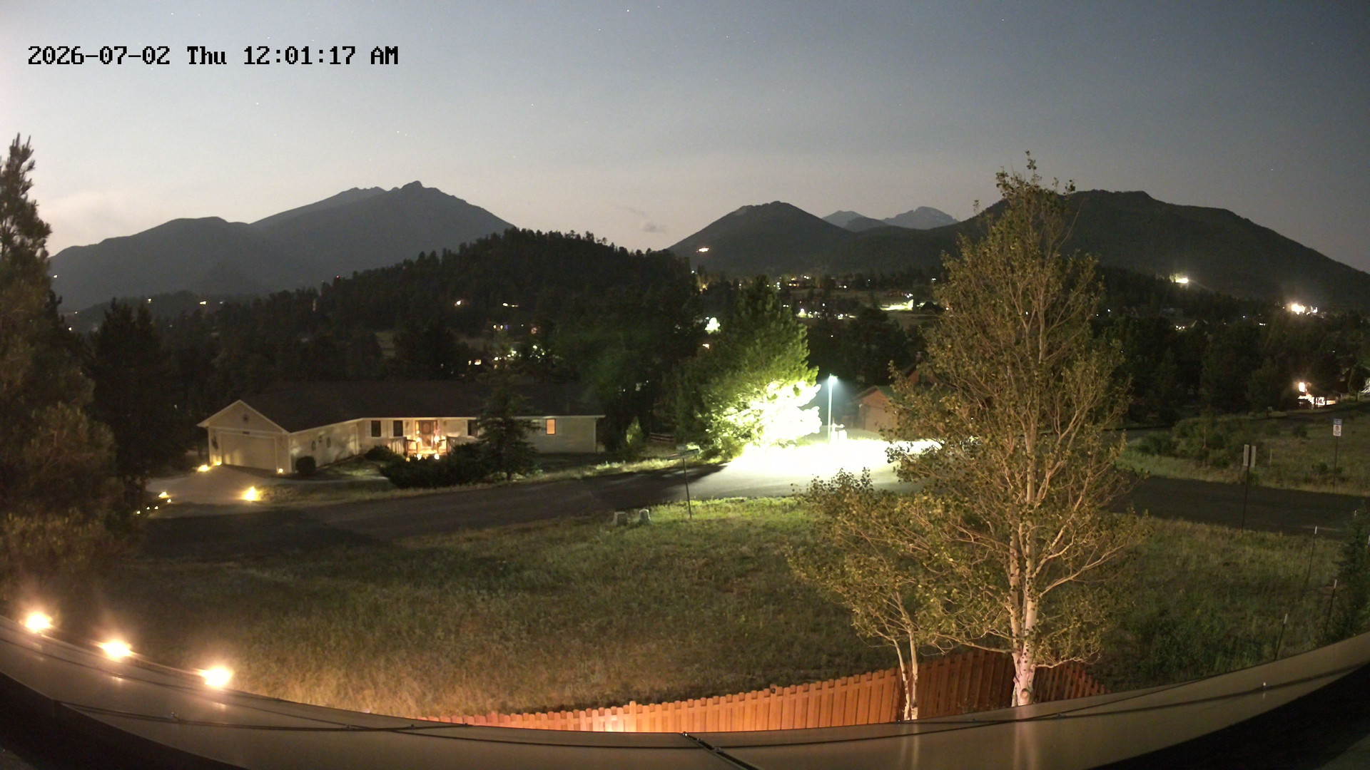 time-lapse frame, Estes Cam webcam