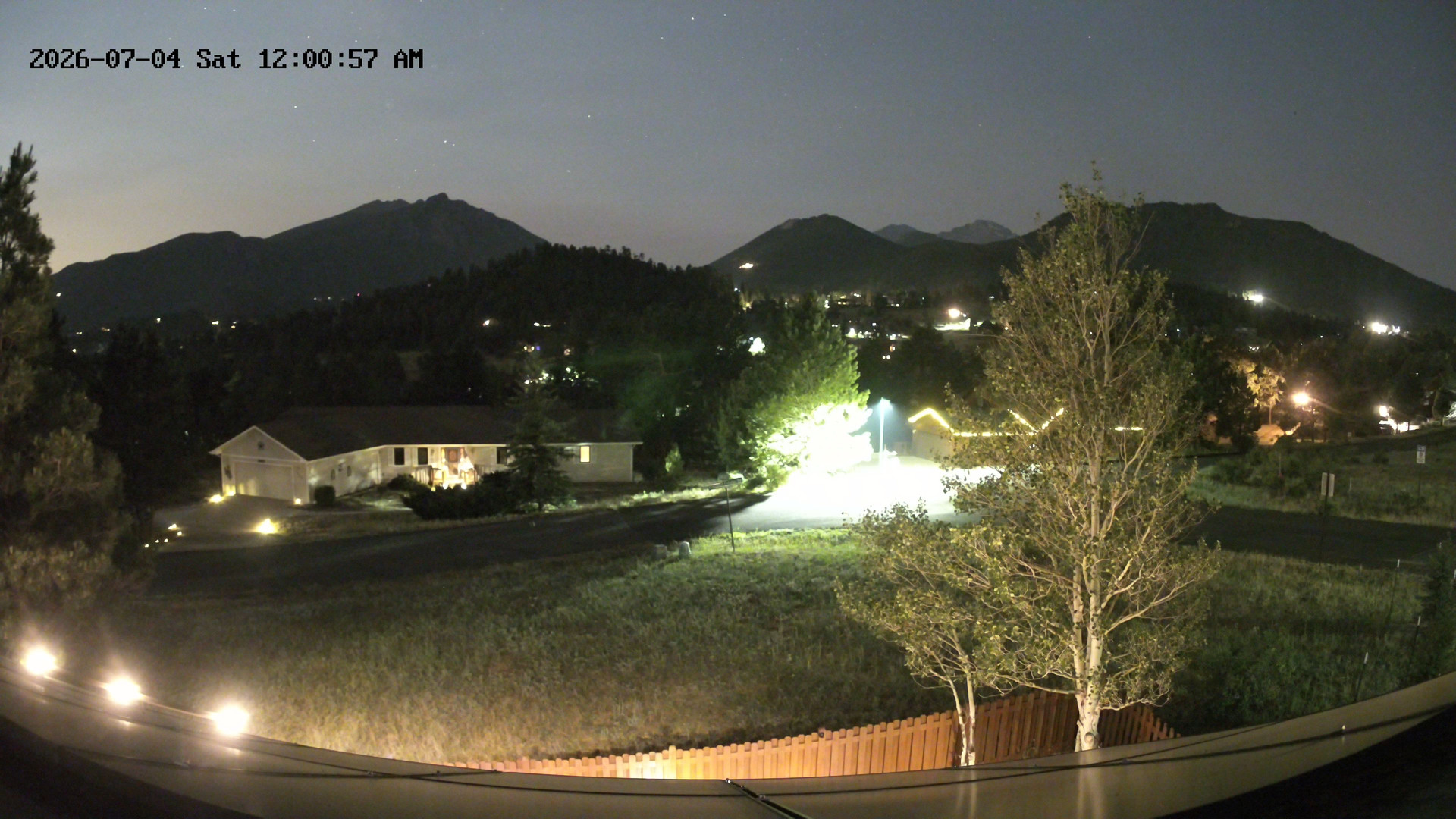 time-lapse frame, Estes Cam webcam
