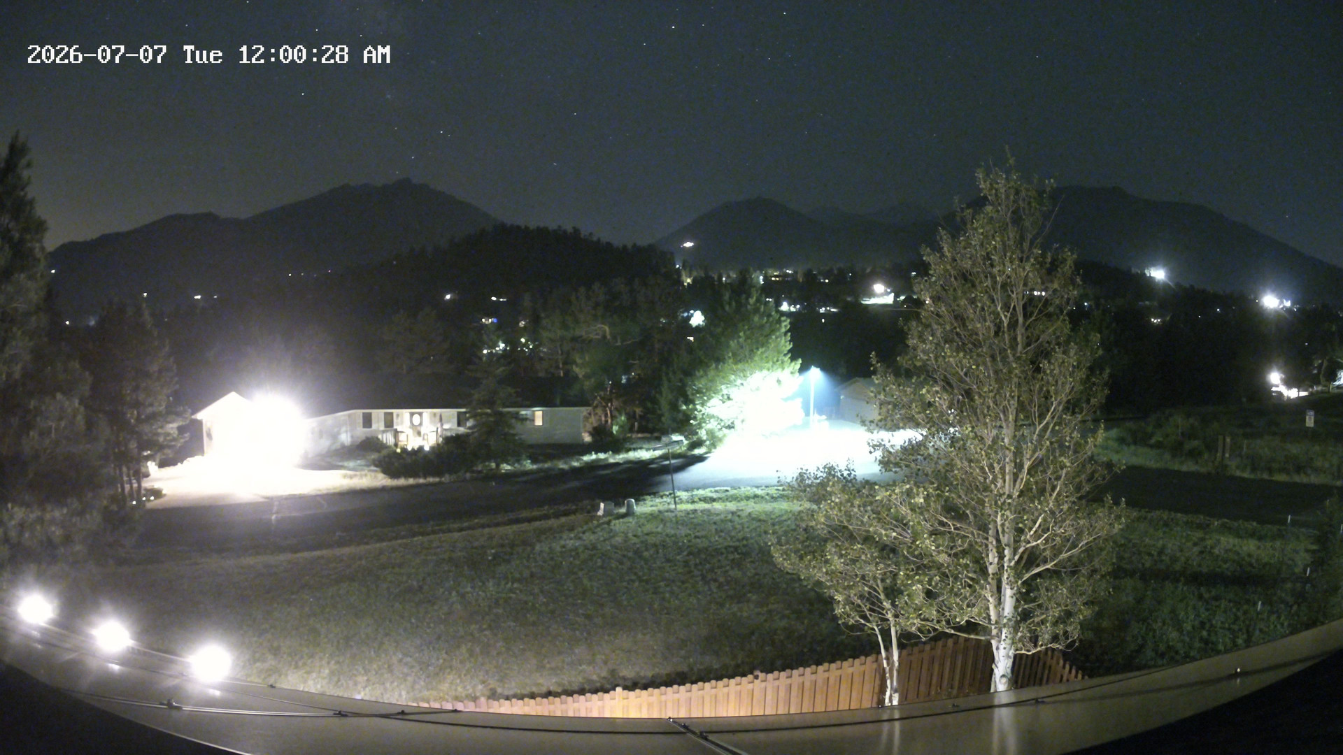 time-lapse frame, Estes Cam webcam
