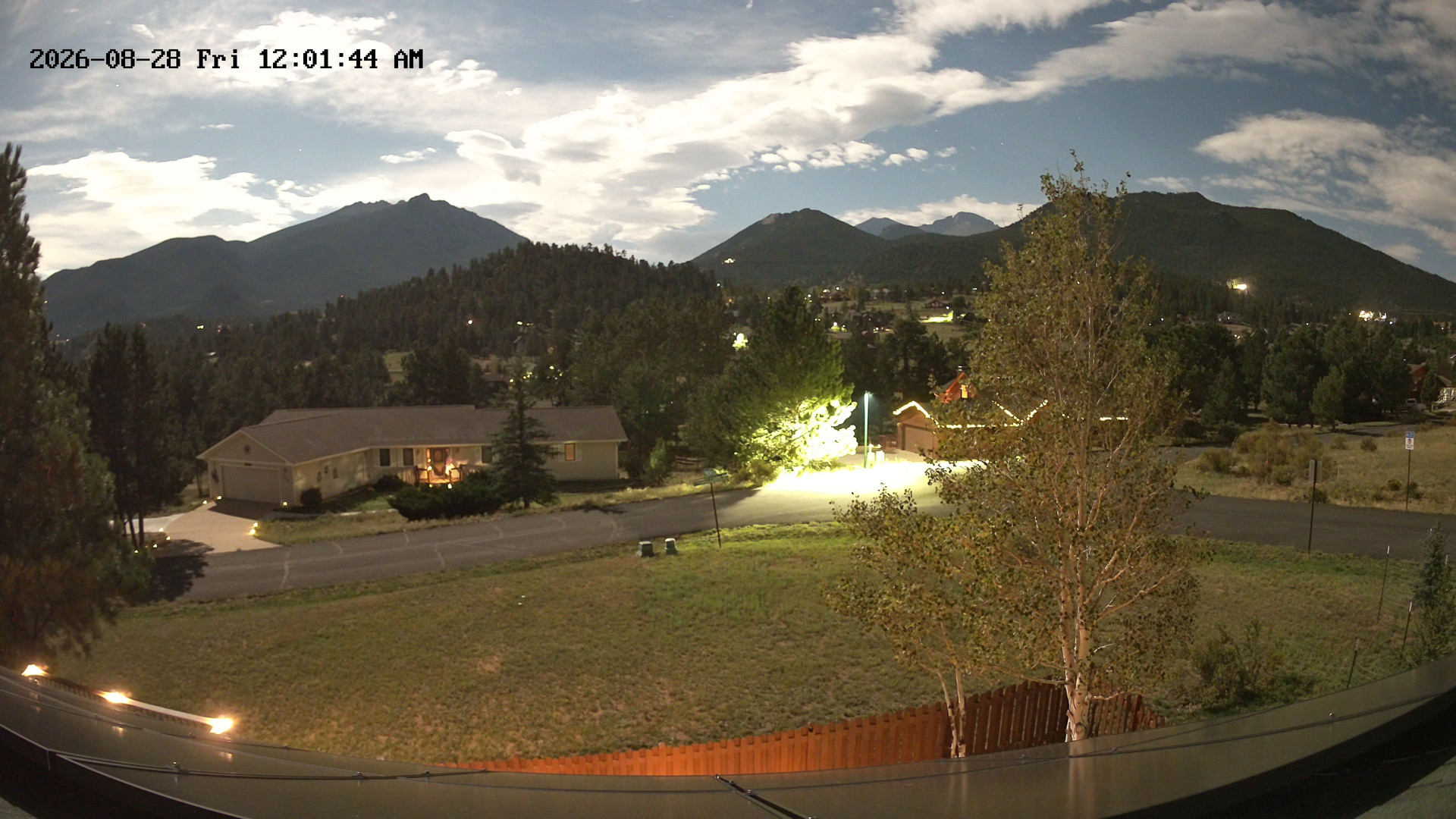 time-lapse frame, Estes Cam webcam