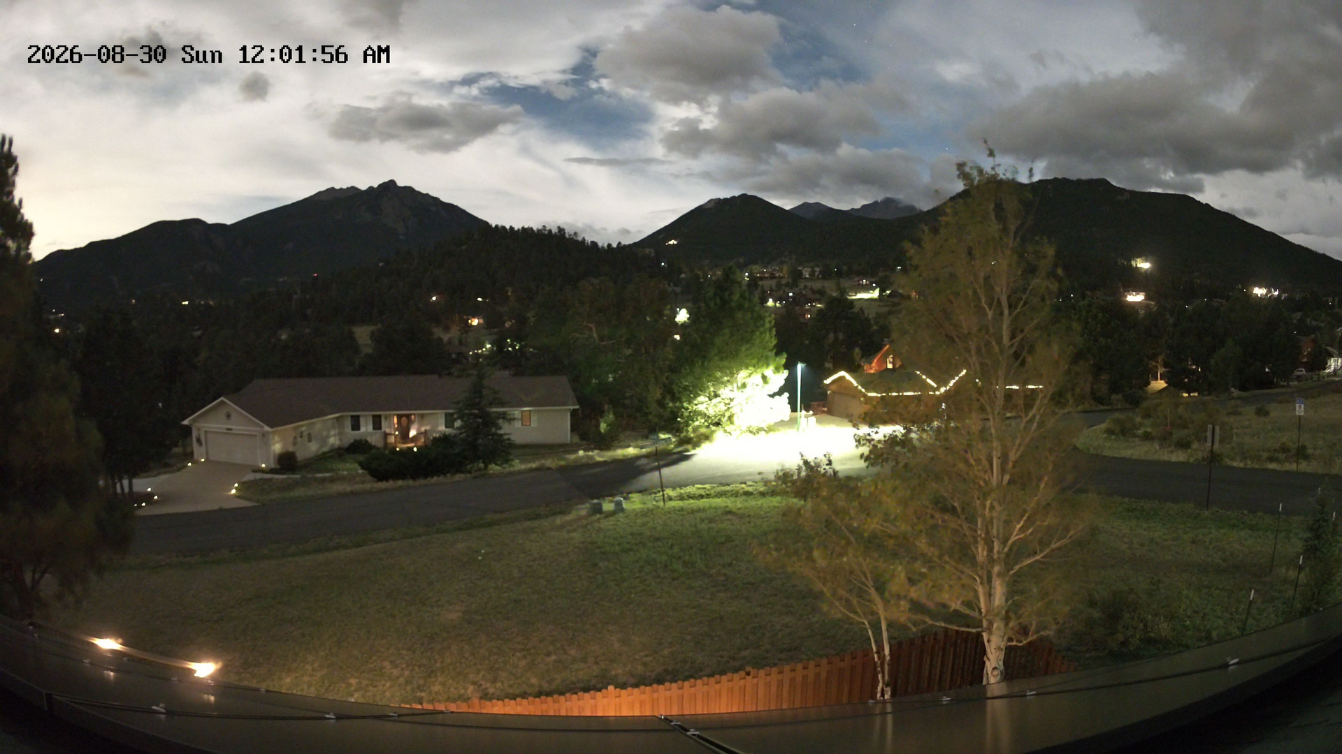 time-lapse frame, Estes Cam webcam