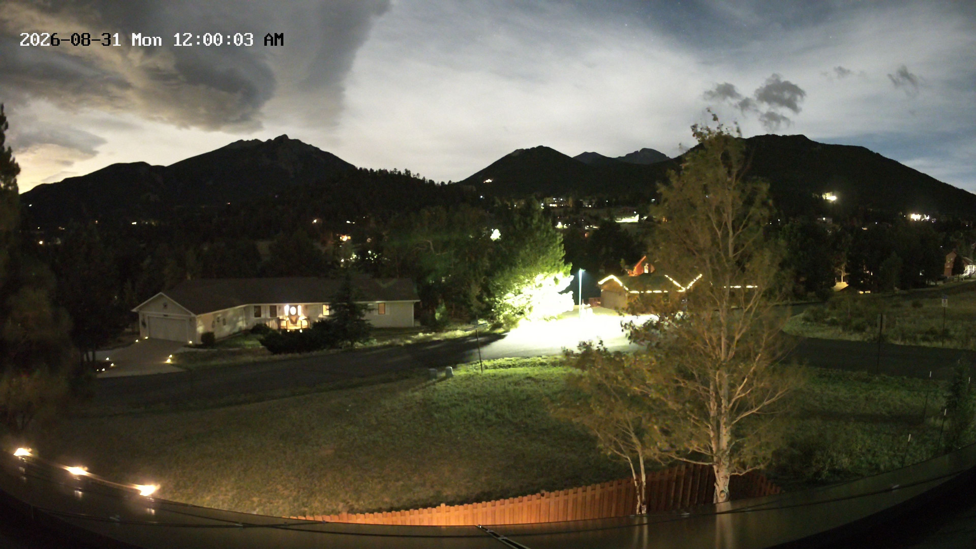 time-lapse frame, Estes Cam webcam