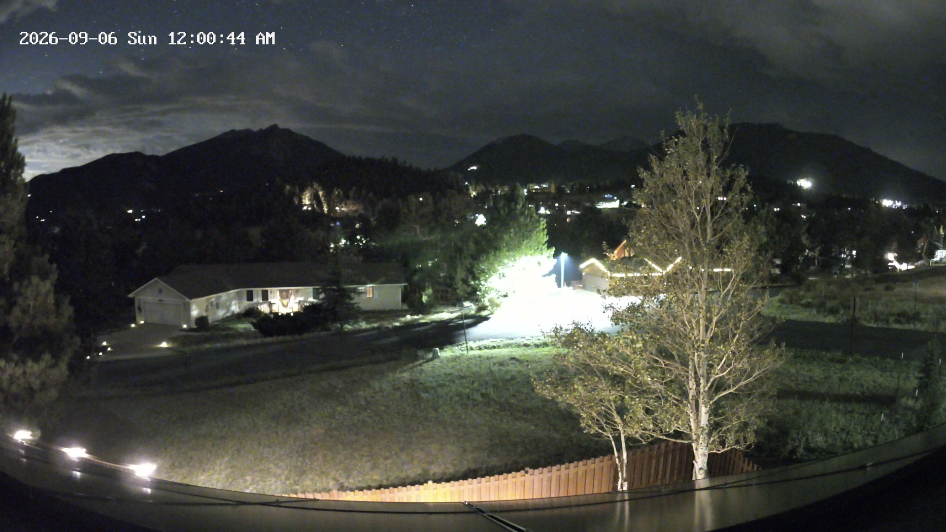 time-lapse frame, Estes Cam webcam