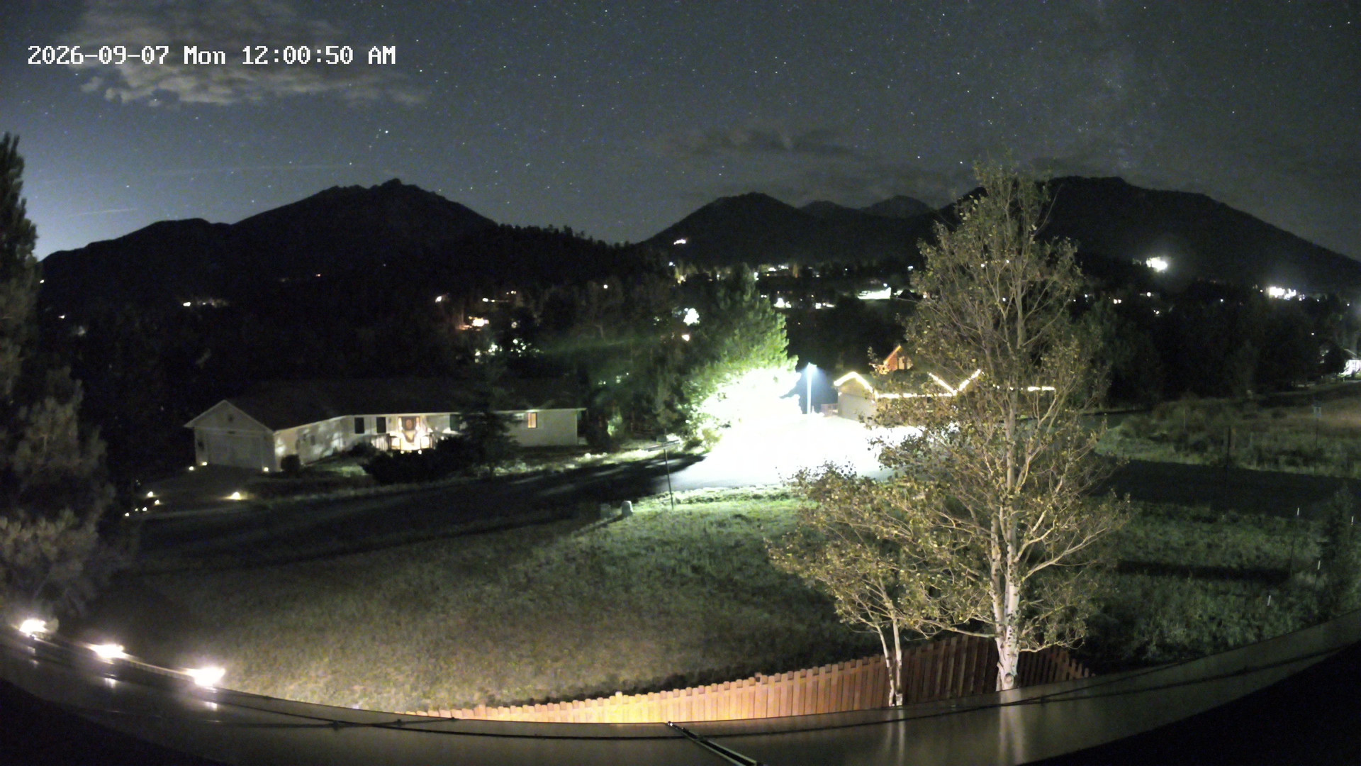 time-lapse frame, Estes Cam webcam