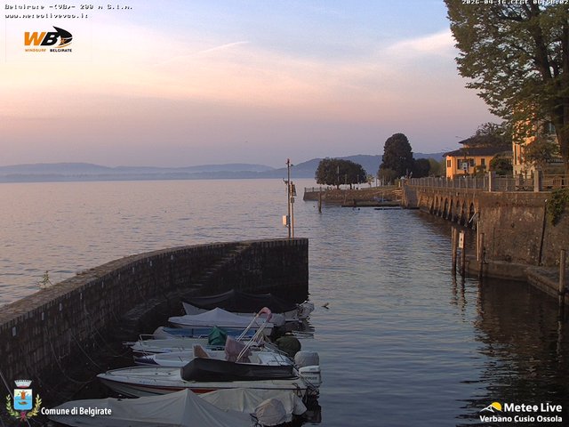 time-lapse frame, Belgirate sud est webcam