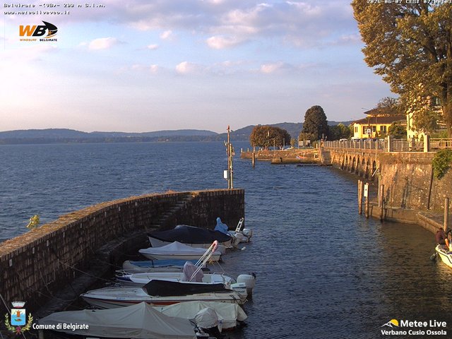 time-lapse frame, Belgirate sud est webcam