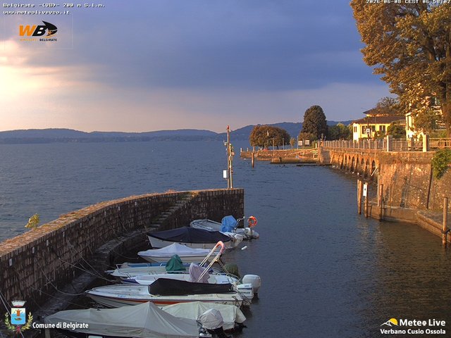 time-lapse frame, Belgirate sud est webcam