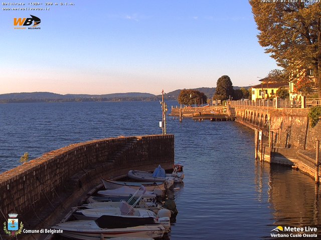 time-lapse frame, Belgirate sud est webcam
