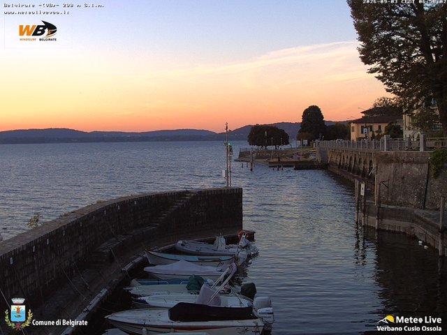 time-lapse frame, Belgirate sud est webcam
