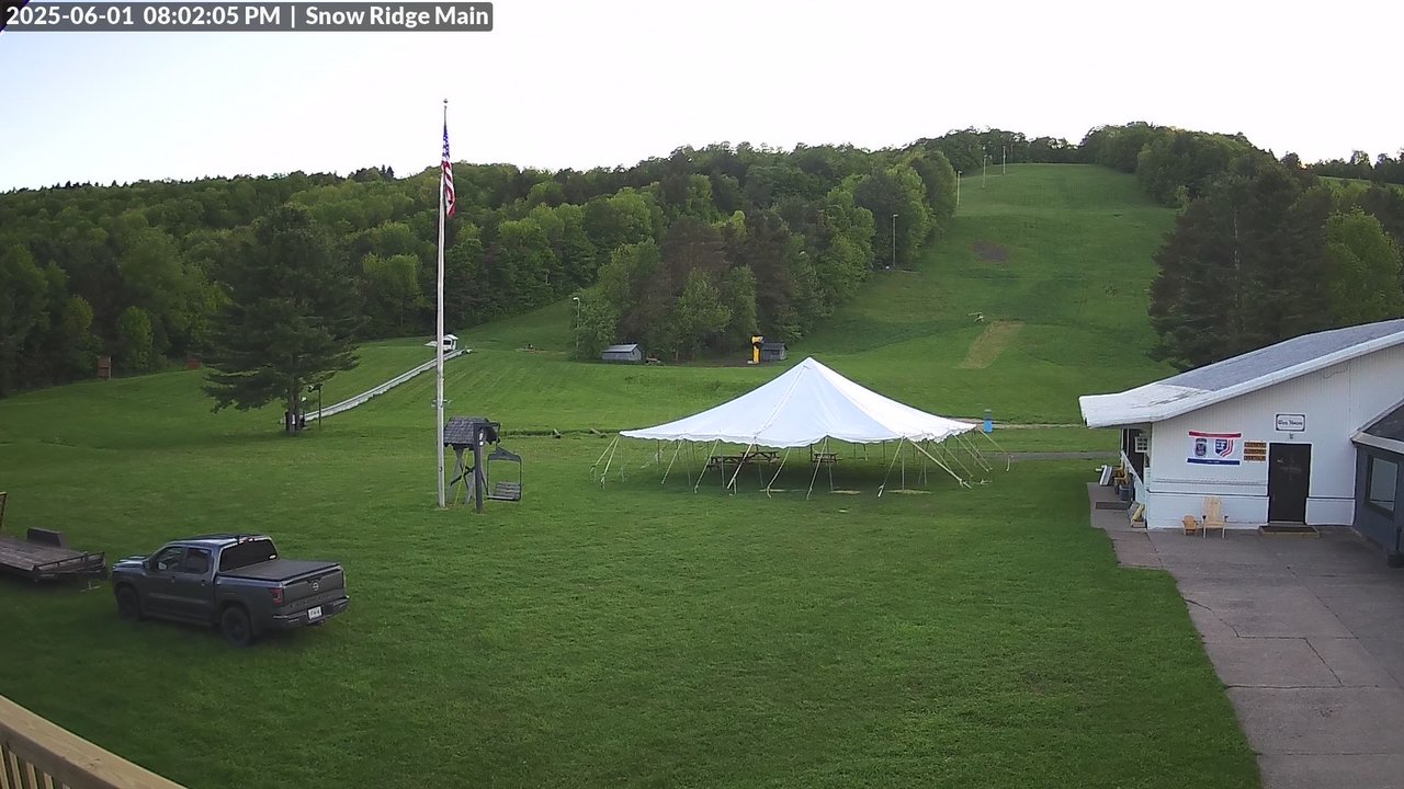 time-lapse frame, Snow Ridge Ski Hill webcam