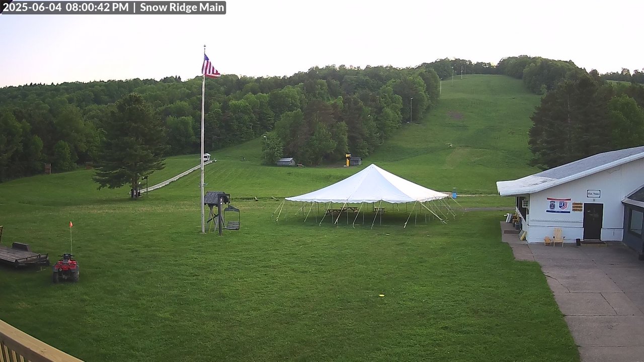 time-lapse frame, Snow Ridge Ski Hill webcam