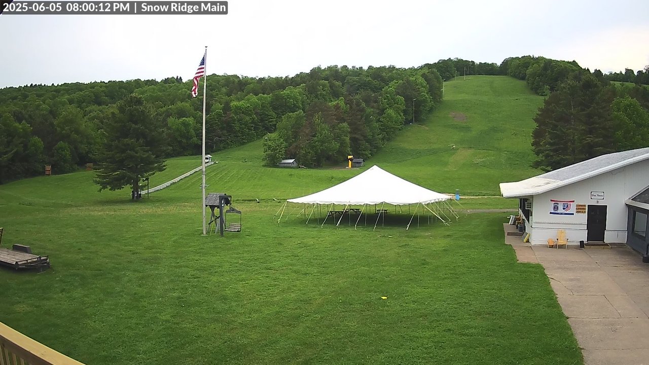 time-lapse frame, Snow Ridge Ski Hill webcam