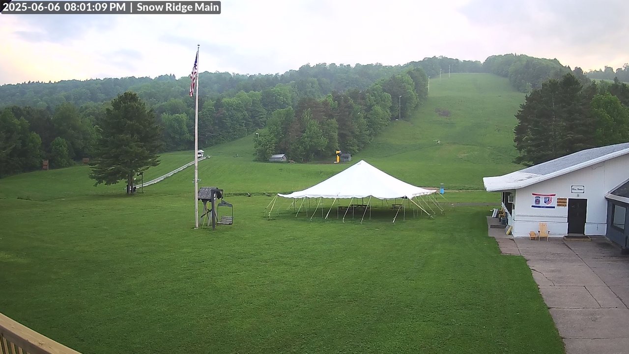 time-lapse frame, Snow Ridge Ski Hill webcam