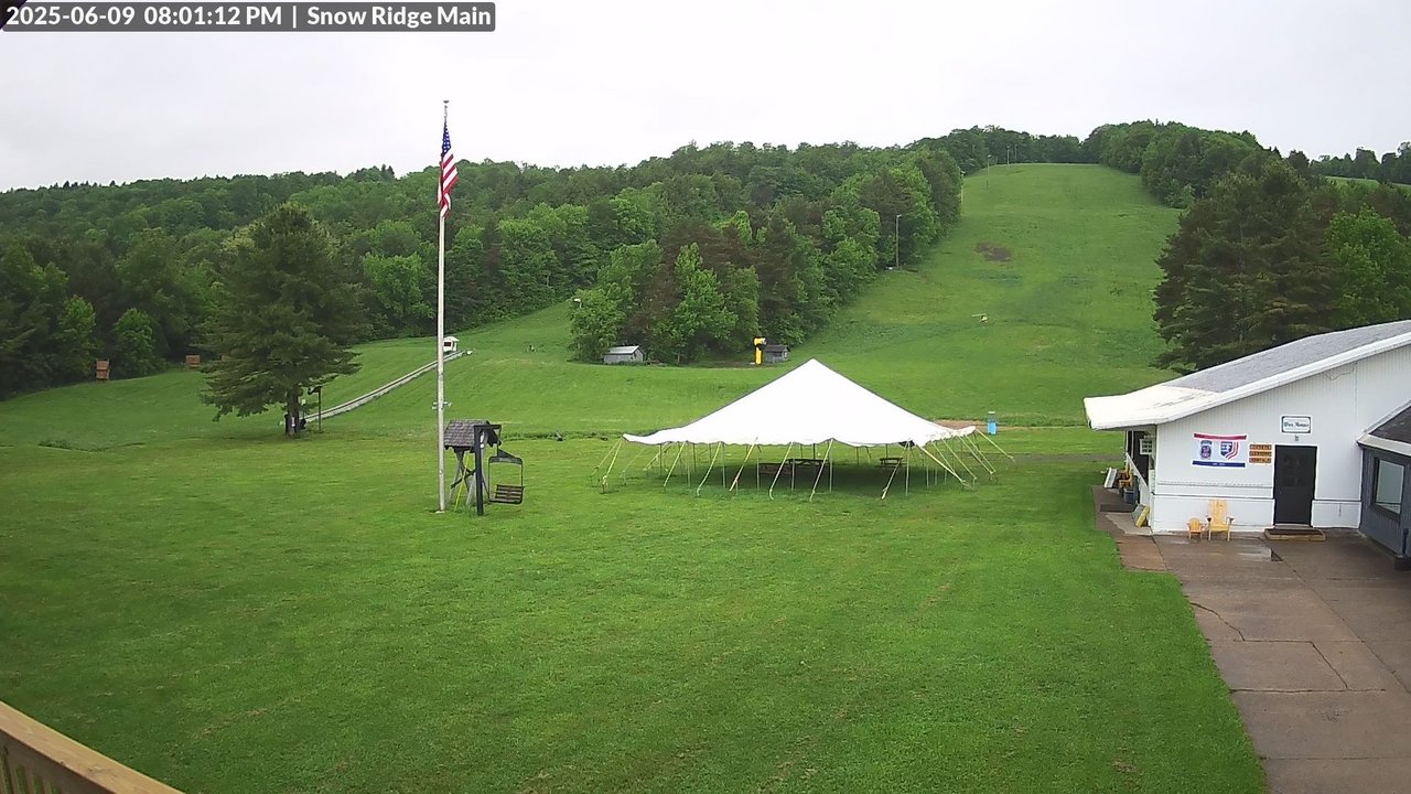 time-lapse frame, Snow Ridge Ski Hill webcam