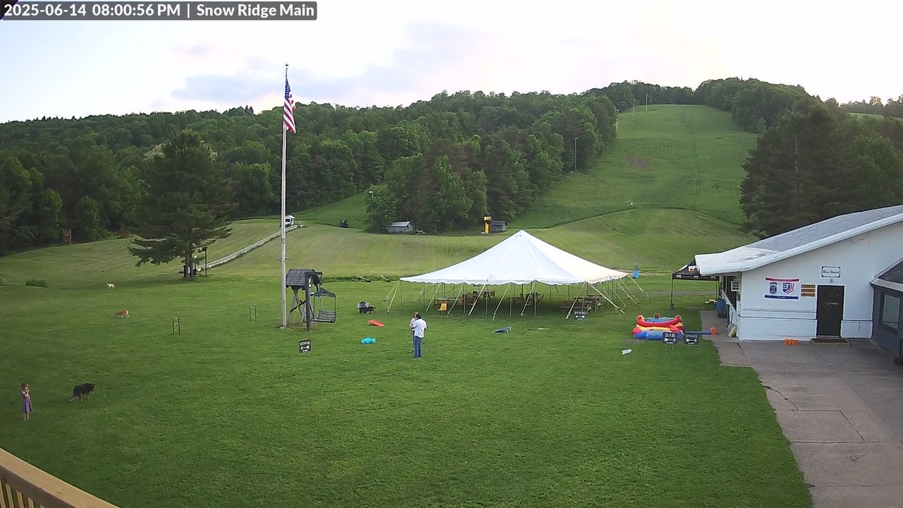 time-lapse frame, Snow Ridge Ski Hill webcam