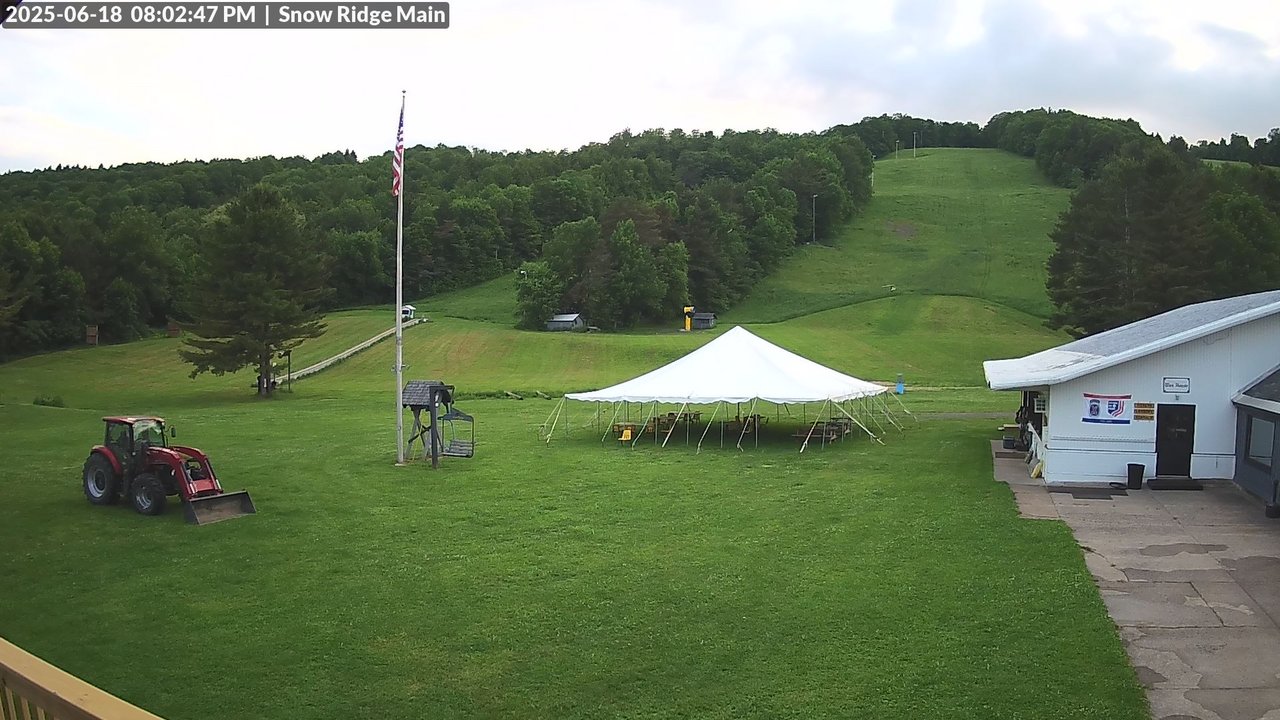 time-lapse frame, Snow Ridge Ski Hill webcam