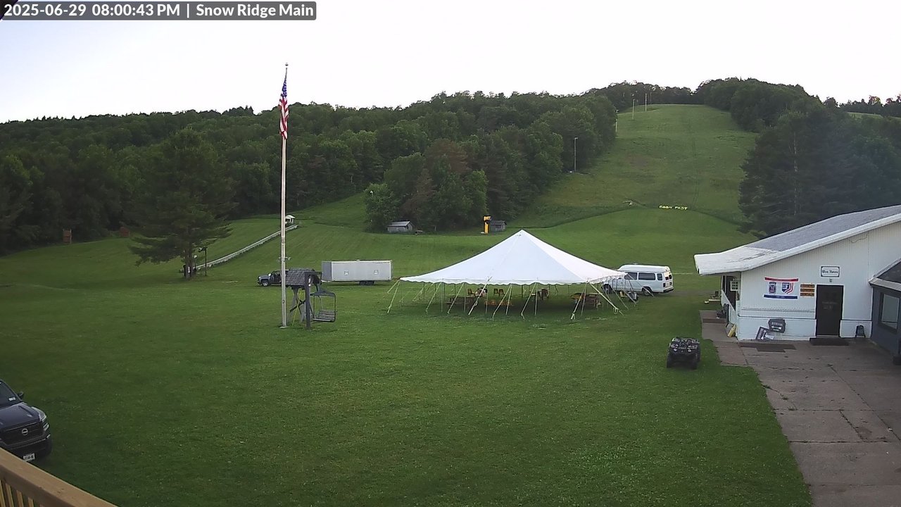 time-lapse frame, Snow Ridge Ski Hill webcam