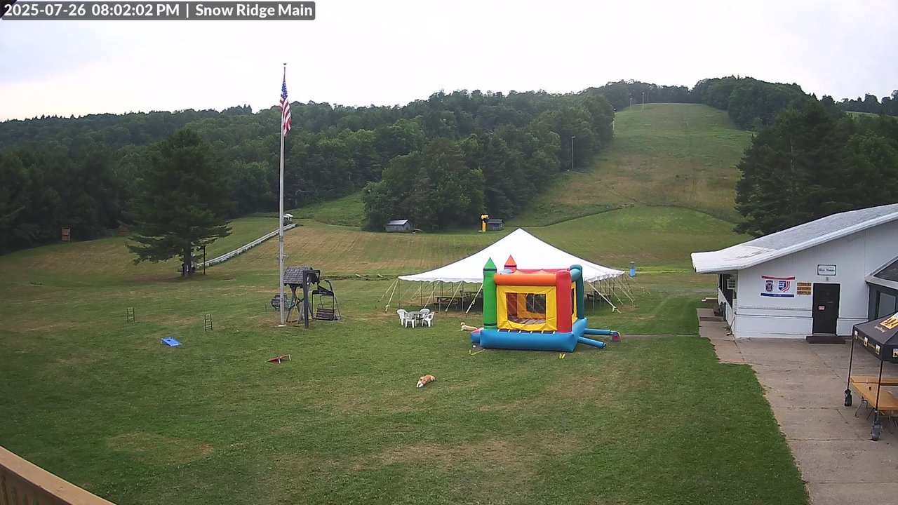 time-lapse frame, Snow Ridge Ski Hill webcam