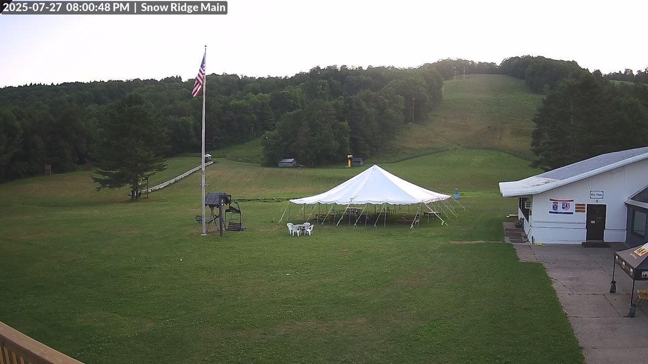time-lapse frame, Snow Ridge Ski Hill webcam