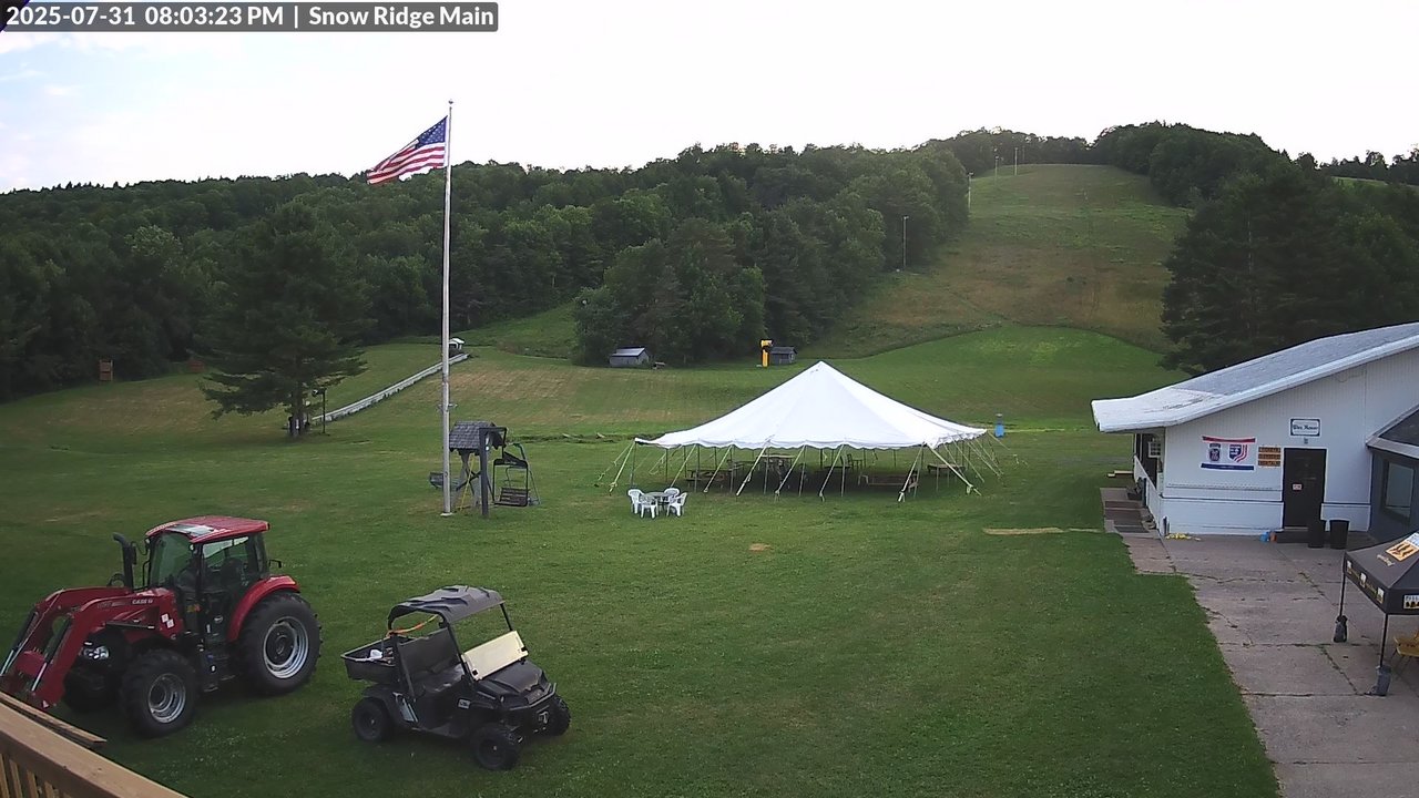 time-lapse frame, Snow Ridge Ski Hill webcam