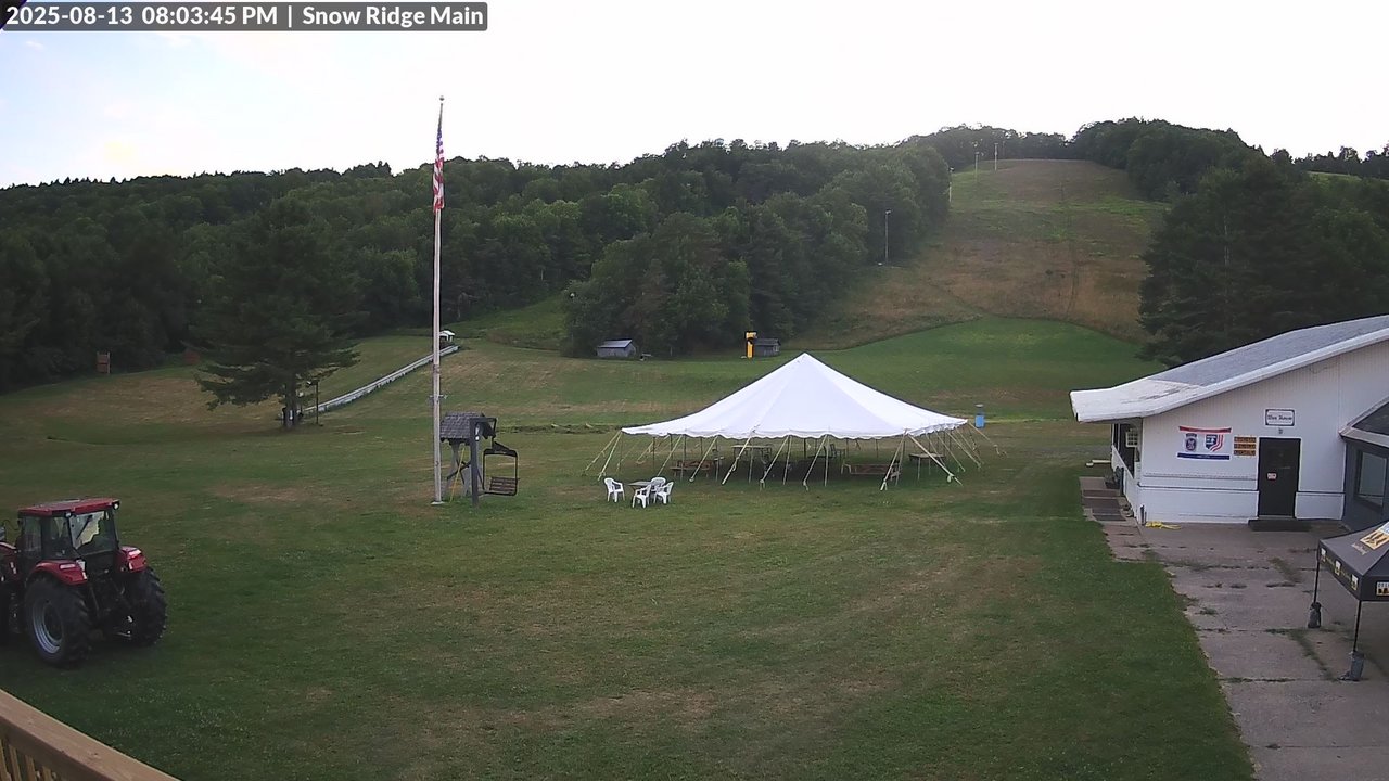 time-lapse frame, Snow Ridge Ski Hill webcam