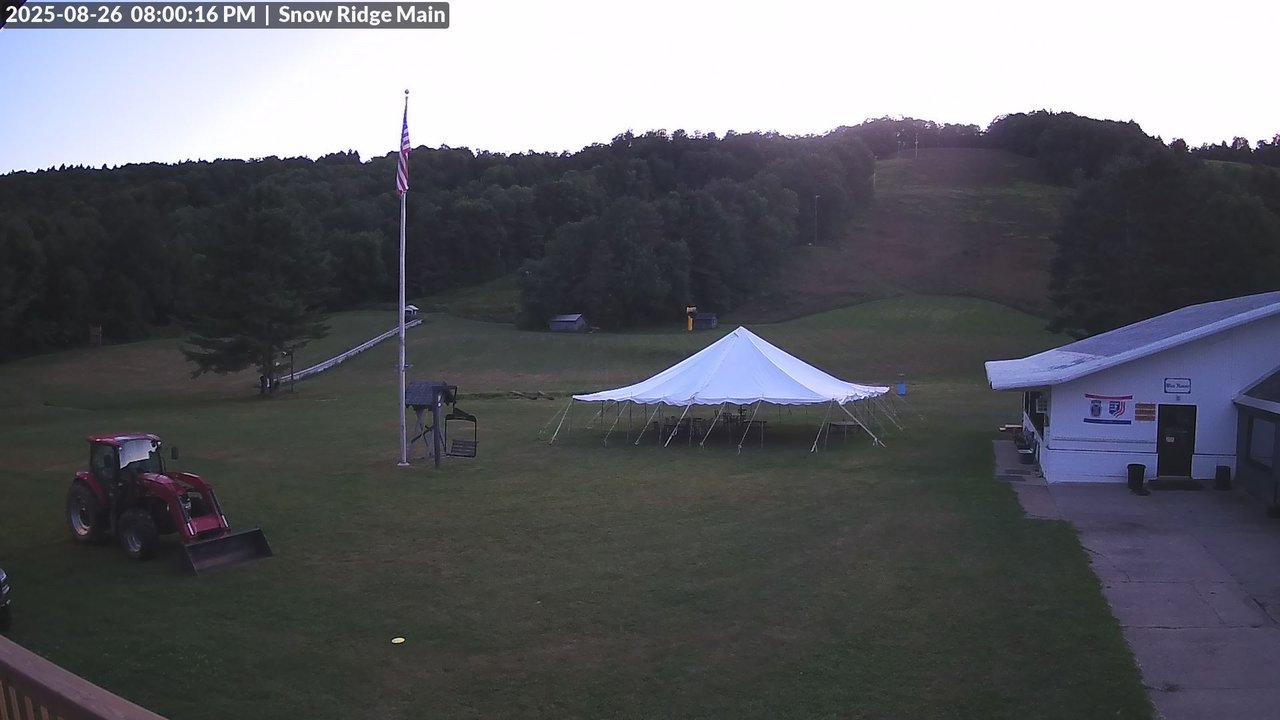 time-lapse frame, Snow Ridge Ski Hill webcam