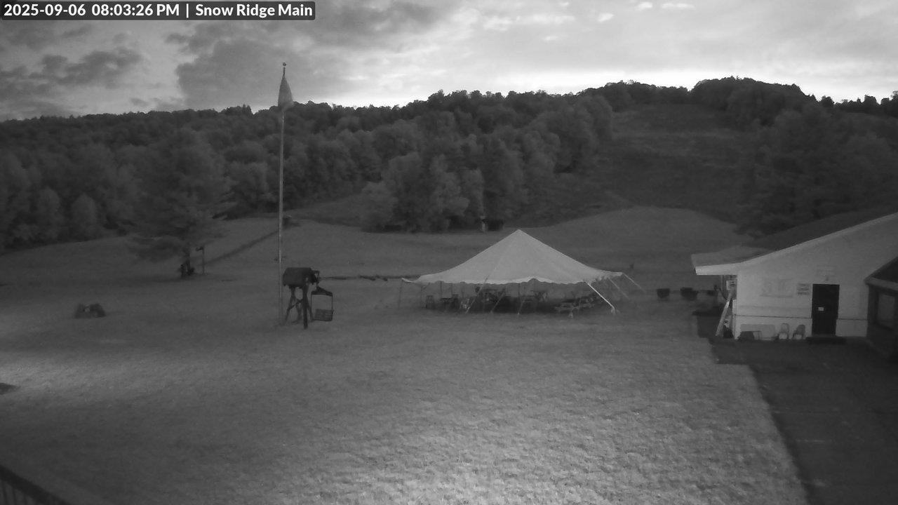 time-lapse frame, Snow Ridge Ski Hill webcam