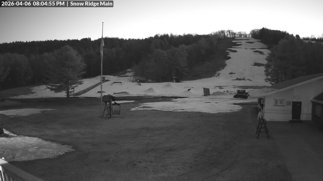 time-lapse frame, Snow Ridge Ski Hill webcam