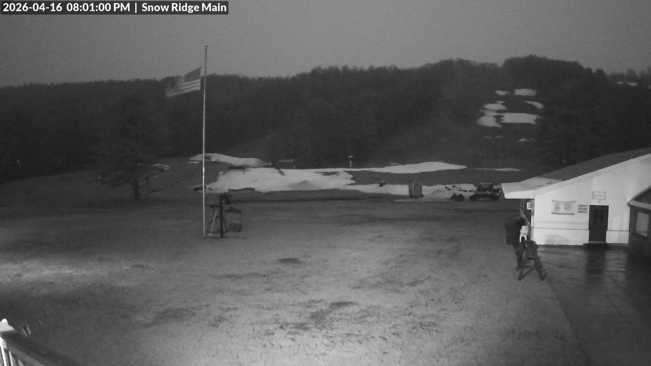 time-lapse frame, Snow Ridge Ski Hill webcam
