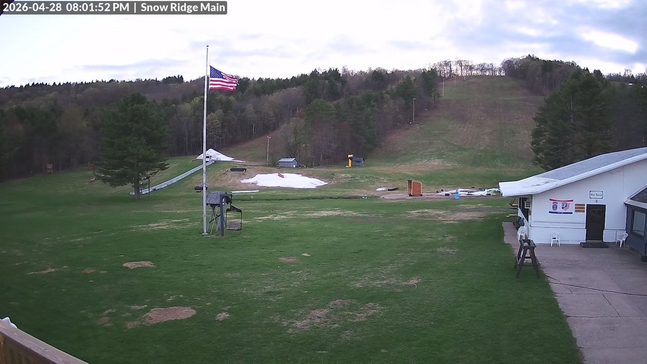 time-lapse frame, Snow Ridge Ski Hill webcam