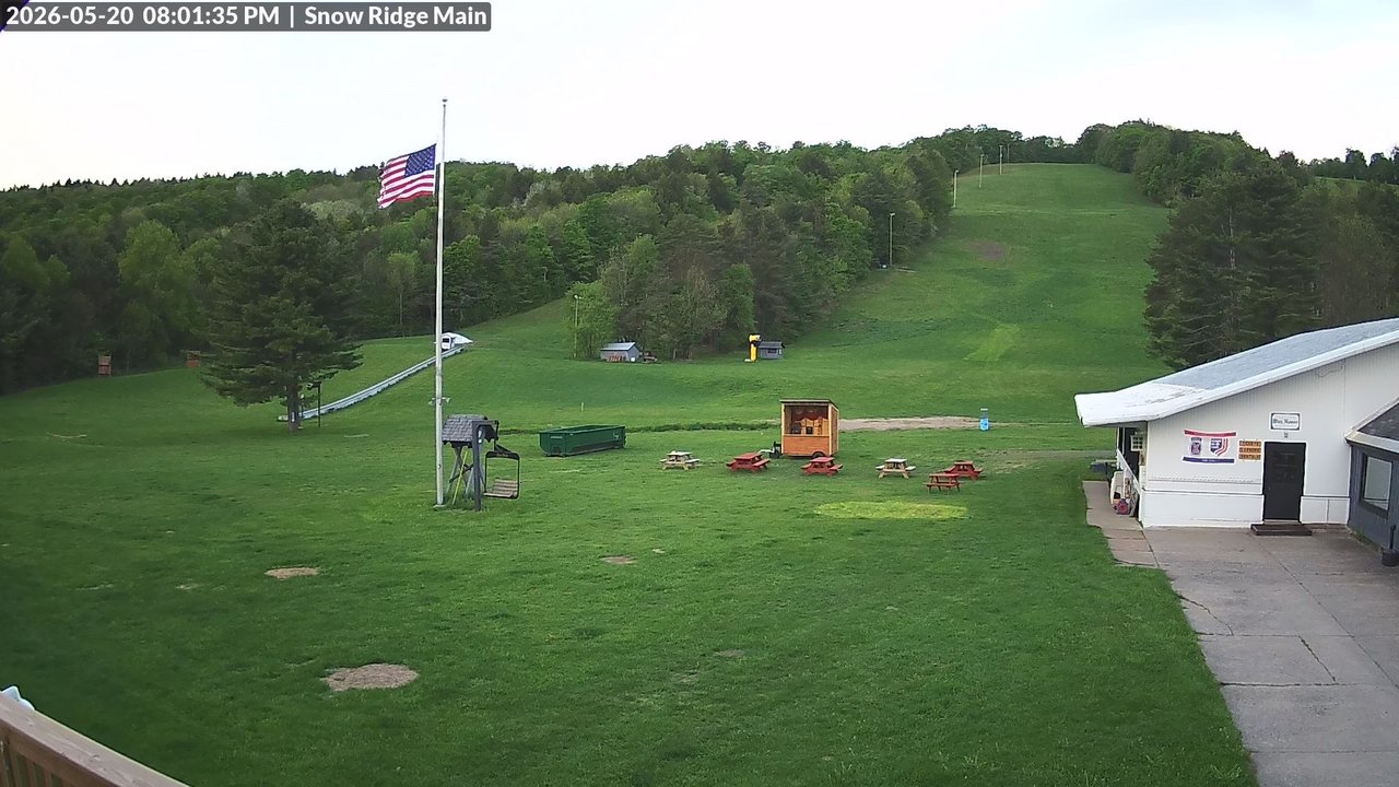 time-lapse frame, Snow Ridge Ski Hill webcam