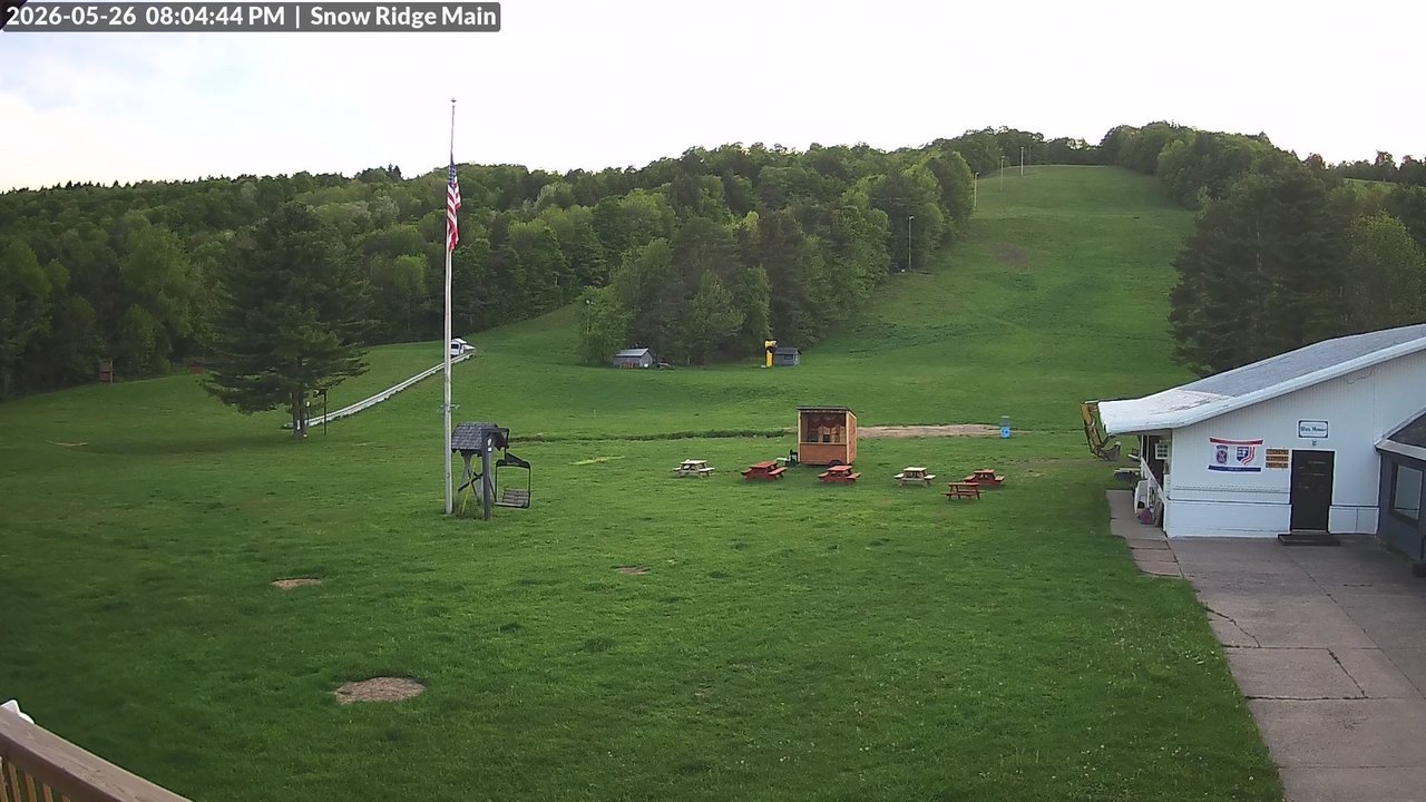 time-lapse frame, Snow Ridge Ski Hill webcam