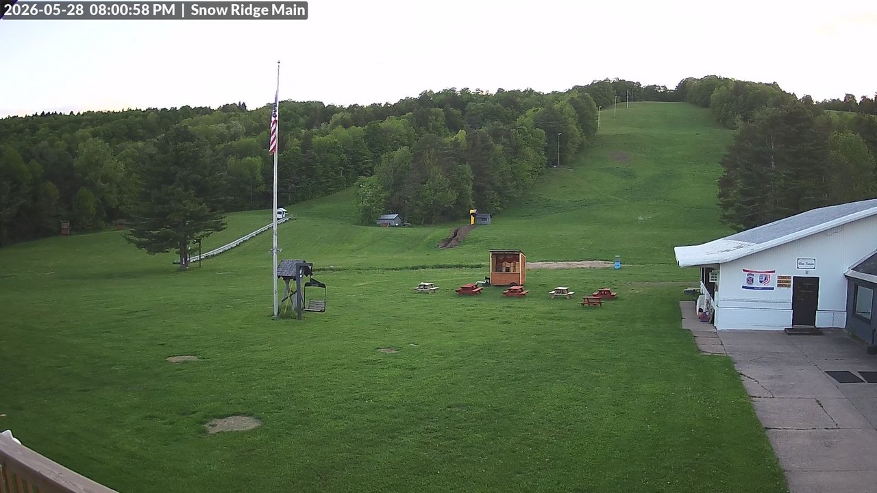 time-lapse frame, Snow Ridge Ski Hill webcam