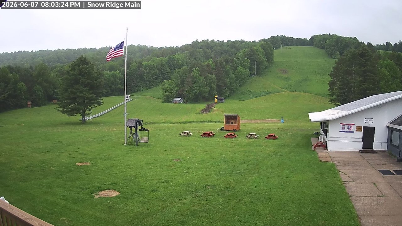 time-lapse frame, Snow Ridge Ski Hill webcam