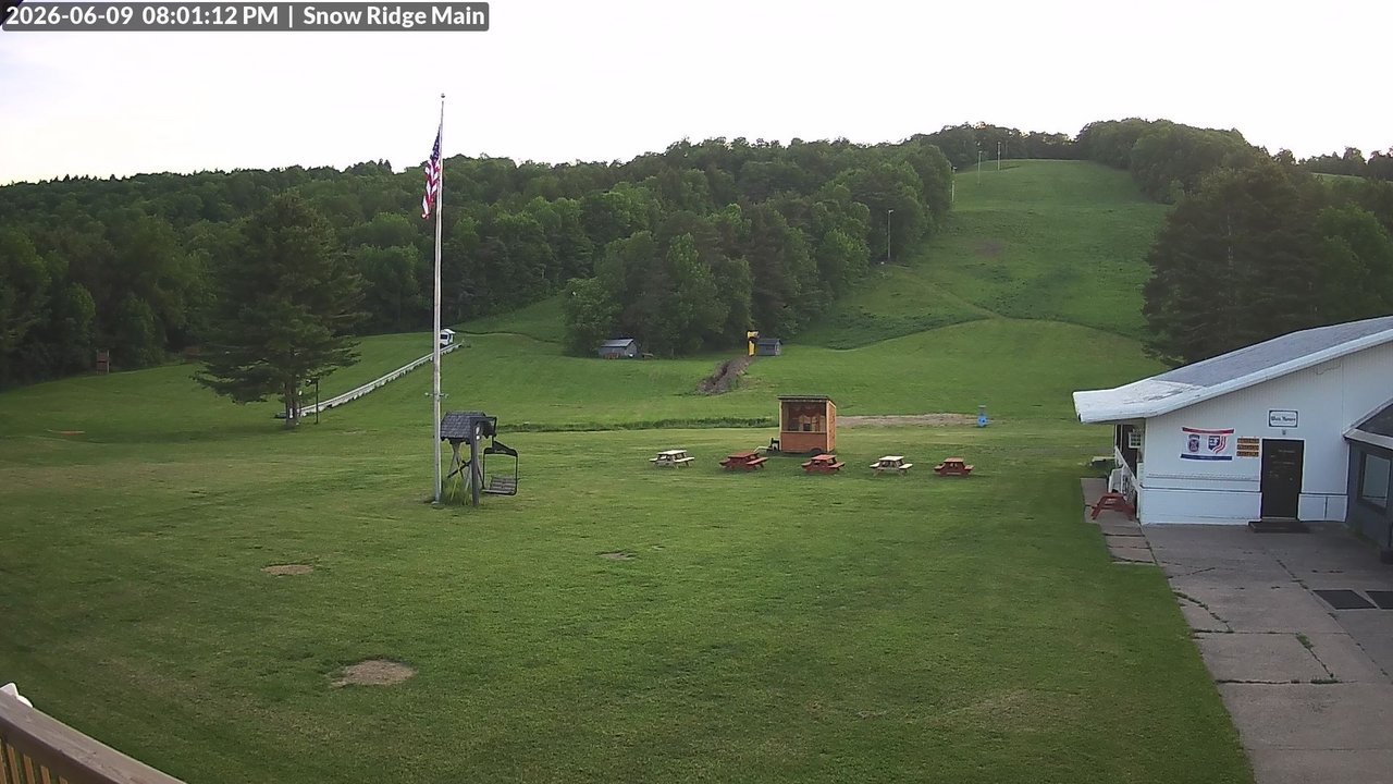 time-lapse frame, Snow Ridge Ski Hill webcam