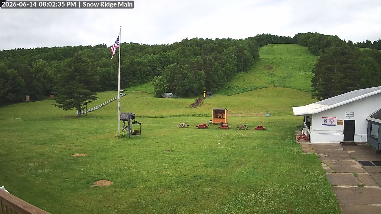 time-lapse frame, Snow Ridge Ski Hill webcam