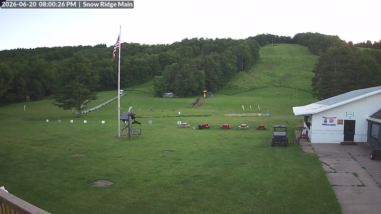 time-lapse frame, Snow Ridge Ski Hill webcam