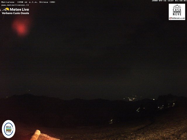 time-lapse frame, Mottarone nord webcam