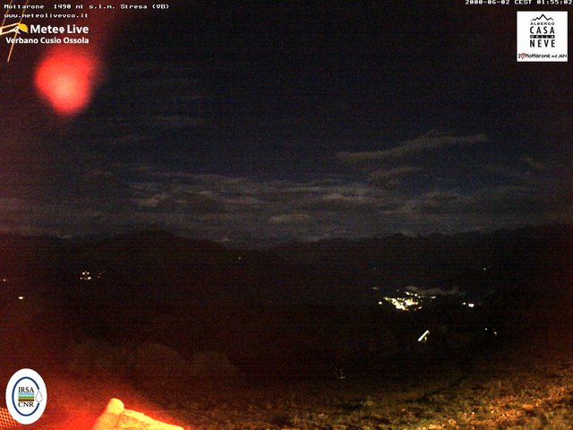 time-lapse frame, Mottarone nord webcam