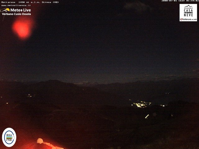 time-lapse frame, Mottarone nord webcam