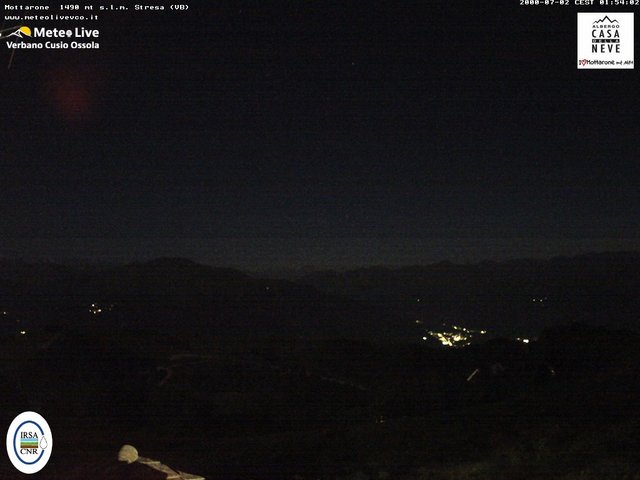 time-lapse frame, Mottarone nord webcam